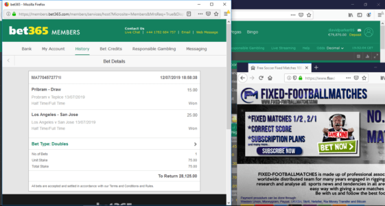 Soccer fixed matches proof 13.07 bet365 100 real soccer predictions